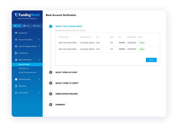 guardian-screenshot Bank Account Verification